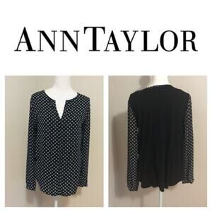 Ann Taylor Mixed Media Top